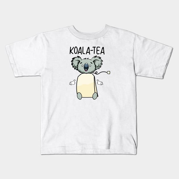 Koala-Tea Kids T-Shirt by Art by Nabes